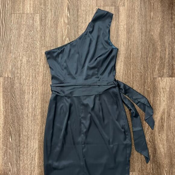 Baltic Born Teal One-Shoulder Midi Dress - Picture 6 of 16